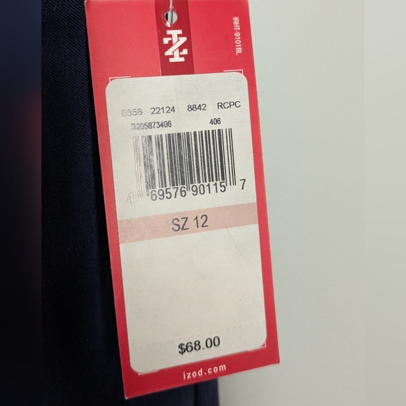 Izod Women's Navy Blue Stretch Dress Pants Size 12 NWT - Picture 15 of 16
